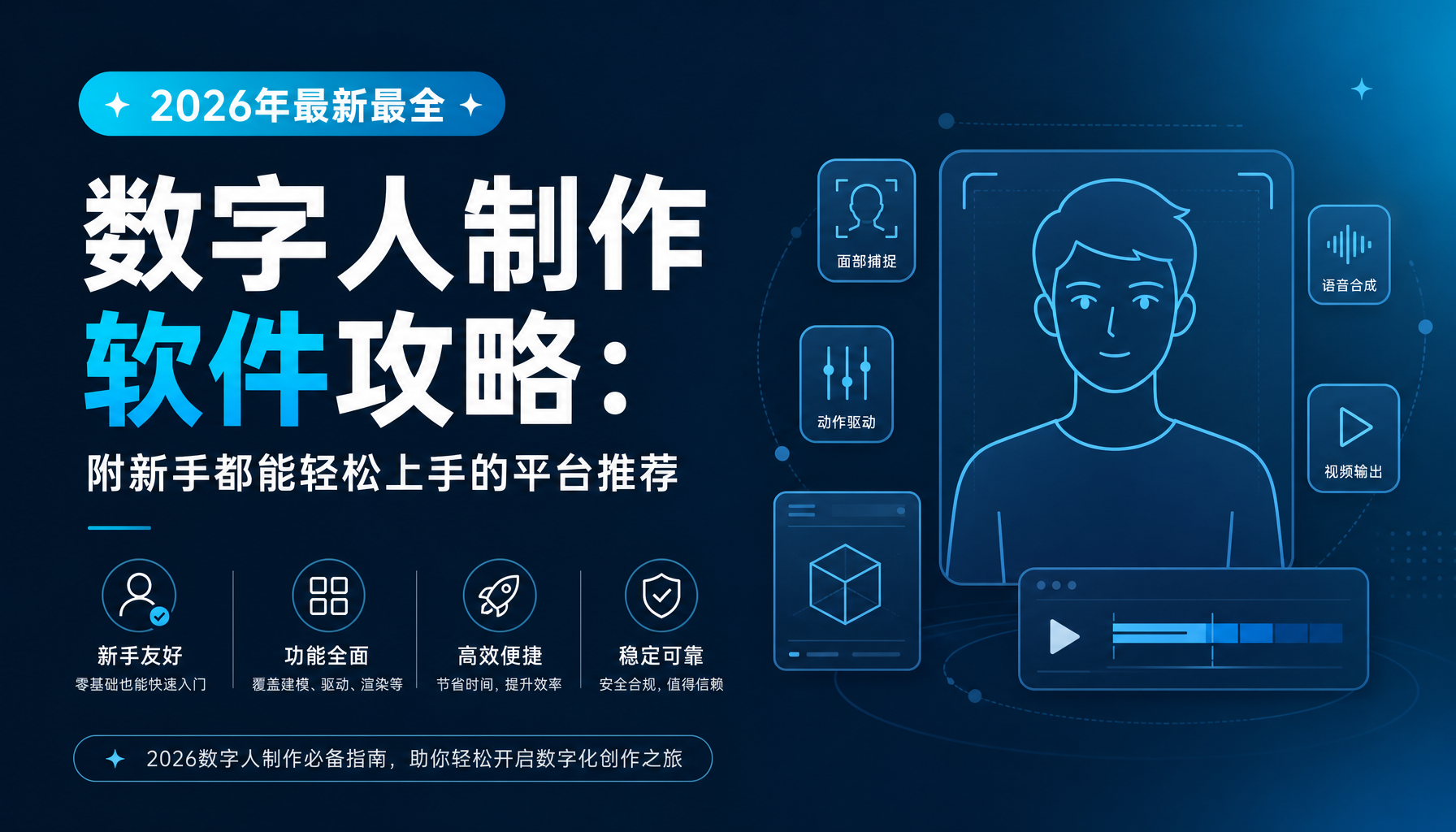 2026年最新最全数字人制作软件攻略:附新手都能轻松上手的平台推荐 2026年最新最全数字人制作软件攻略:附新手都能轻松上手的平台推荐