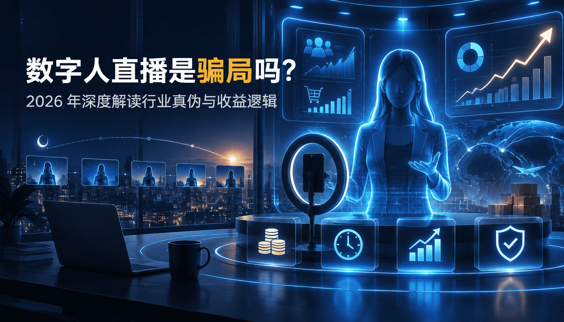 数字人直播是骗局吗?2026年深度解读行业真伪与收益逻辑 数字人直播是骗局吗?2026年深度解读行业真伪与收益逻辑