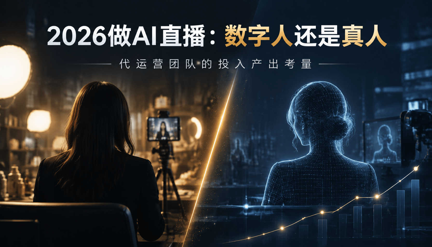 做 AI 直播选数字人还是真人？代运营团队的投入产出考量