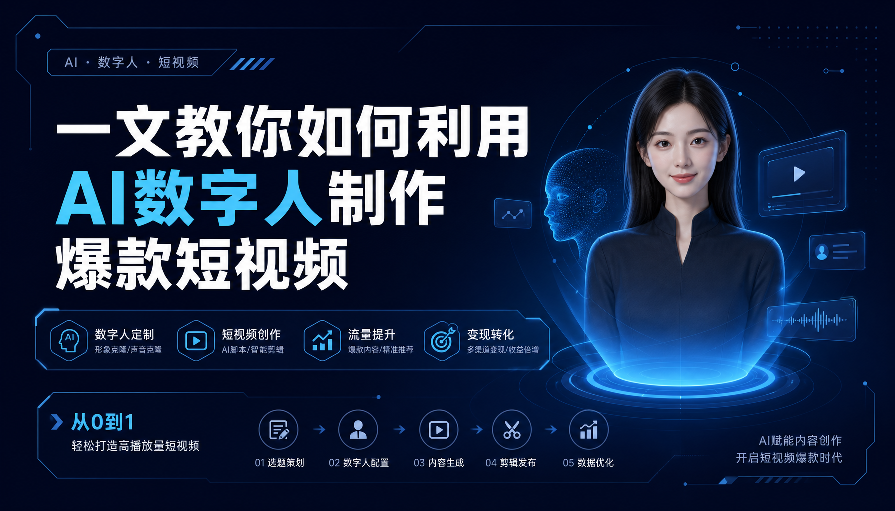 一文教你如何利用AI数字人制作爆款短视频
