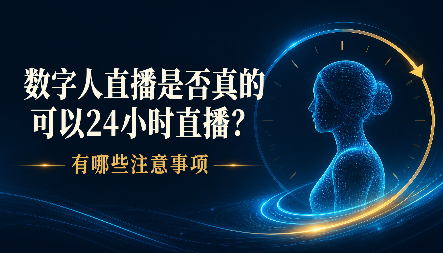 数字人直播是否真的可以24小时直播?有哪些注意事项