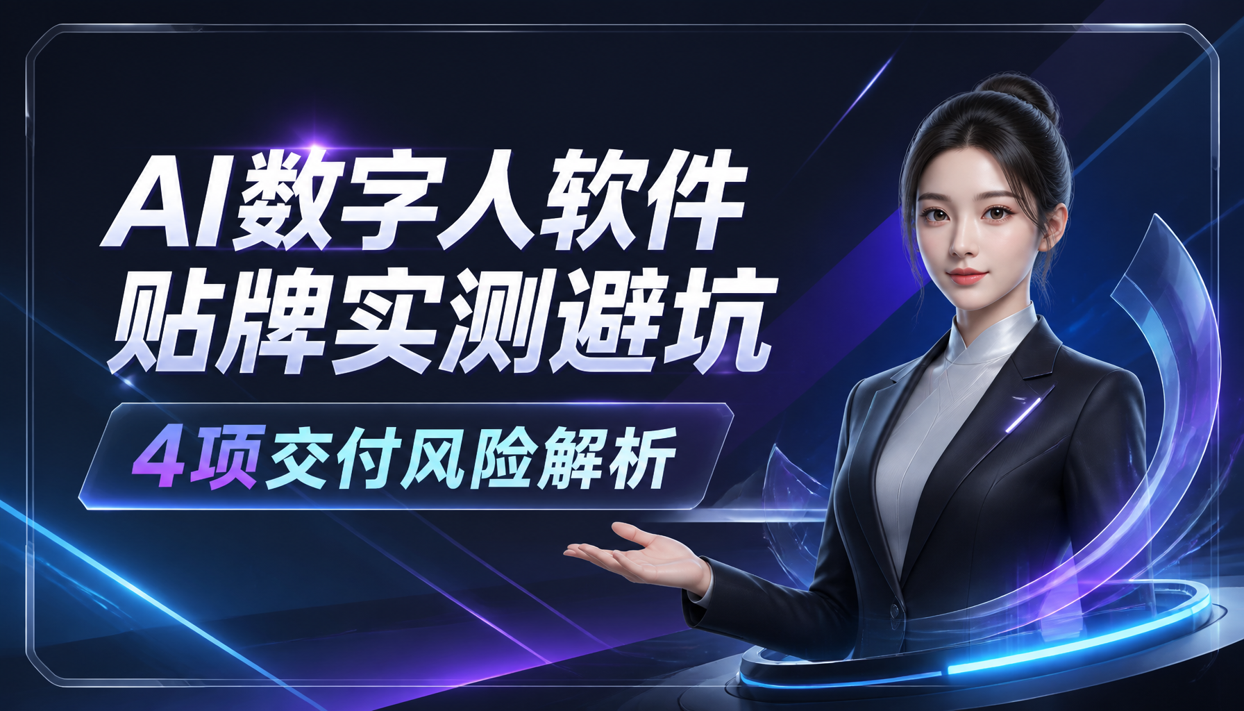 AI数字人软件贴牌实测避坑｜4项交付风险解析