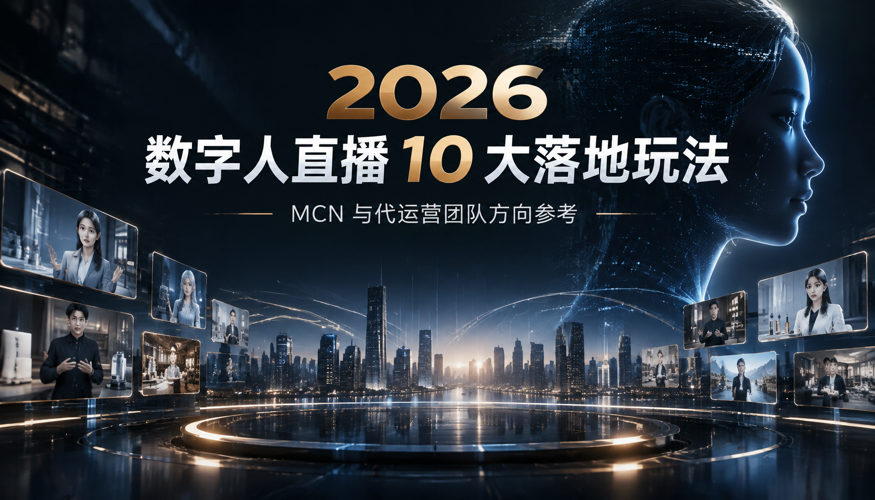 2026数字人直播 10 大落地玩法｜MCN 与代运营团队方向参考
